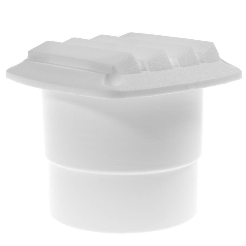 KRATKA WENTYLACYJNA 86x86 D65MM D70MM BIAŁA KOŁNIERZ — zdjęcie 2
