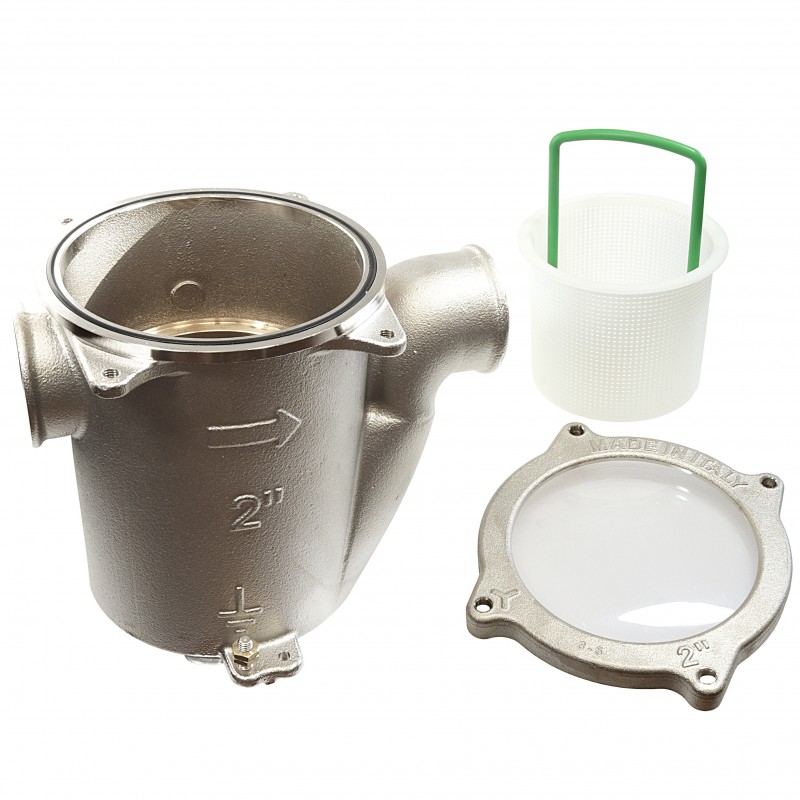 Filtr ssak strainer nickel brass 2" — zdjęcie 3