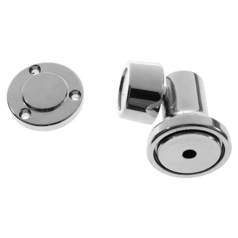 Stoper drzwi, magnetyczny, L64MM, mosiądz chromowany — zdjęcie 3