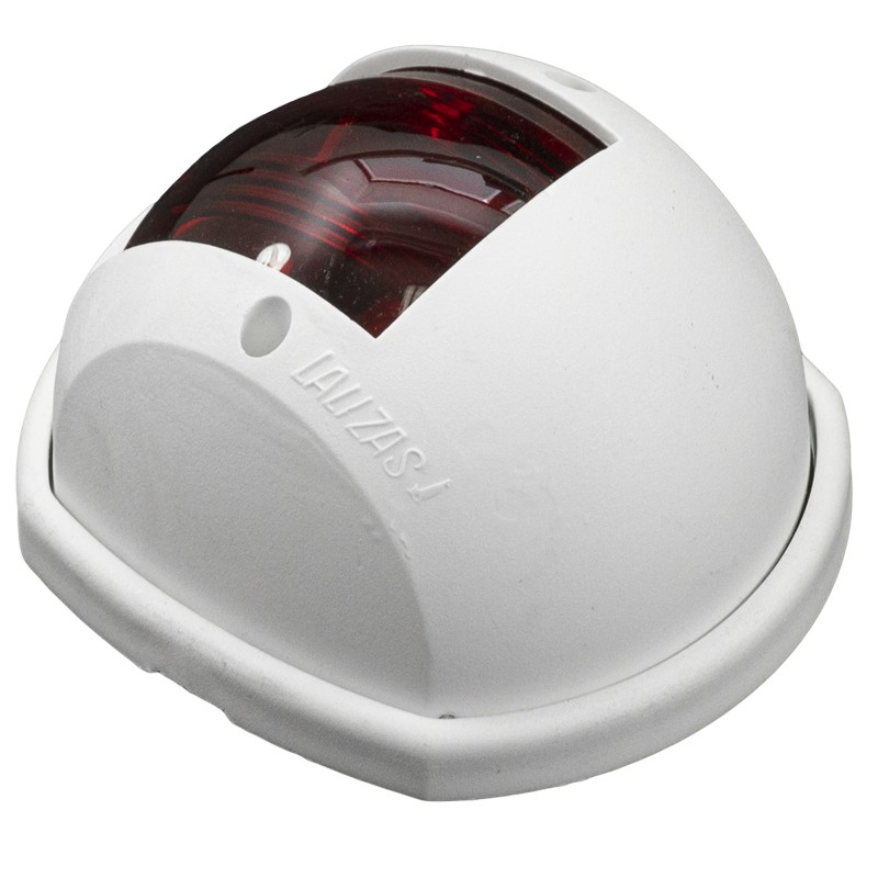 LAMPA NAWIGACYJNA BURTOWA CZERWONA DO 12m - 12V CYCLIC OBUDOWA BIAŁA — zdjęcie 2