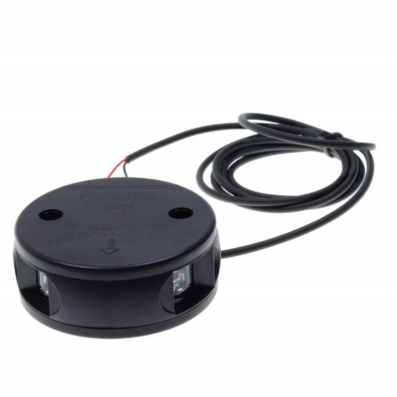 Lampa nawigacyjna S34 dziobowa dwusektorowa LED - 12/24V obudowa czarna — zdjęcie 2