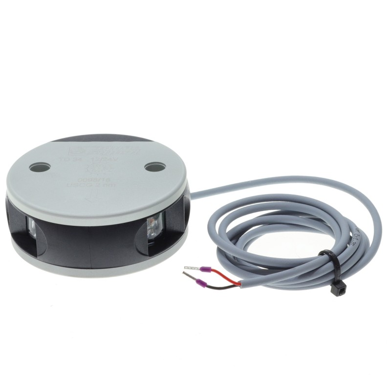 Lampa nawigacyjna S34 dziobowa dwusektorowa LED - 12/24V obudowa aluminium — zdjęcie 2