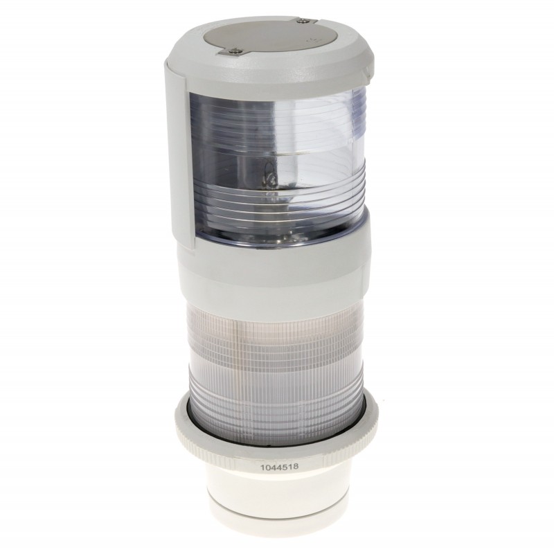 Lampa nawigacyjna zespolona S40 masztowa silnikowa / biała 360 kotwiczna - 24V obudowa biała — zdjęcie 2