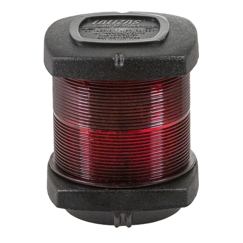LAMPA NAWIGACYJNA CZERWONA 360 DO 20m - 12V OBUDOWA CZARNA