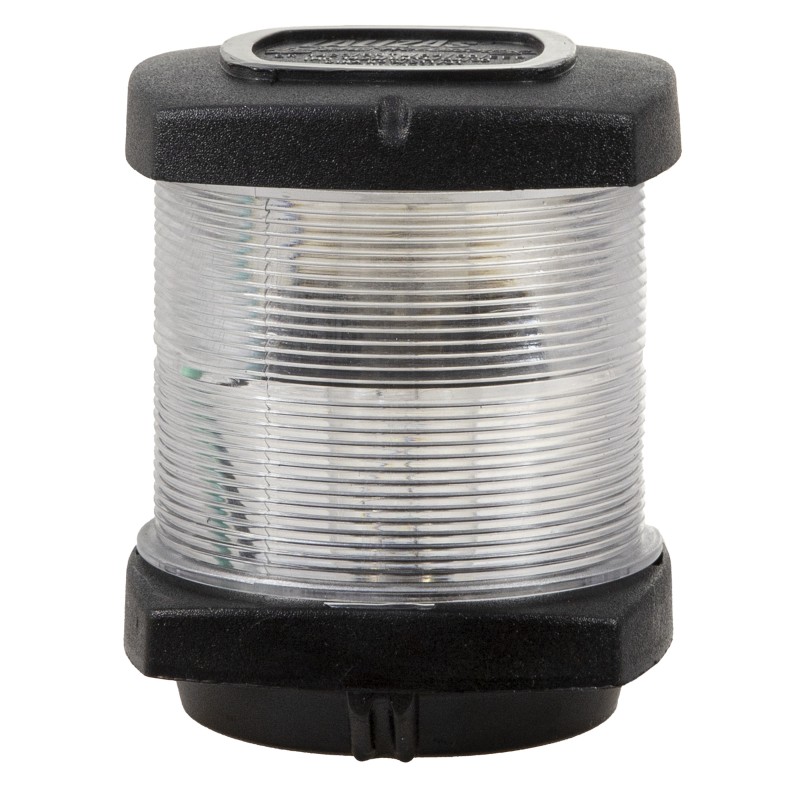 LAMPA NAWIGACYJNA BIAŁA 360 KOTWICZNA DO 20m - 12V OBUDOWA CZARNA