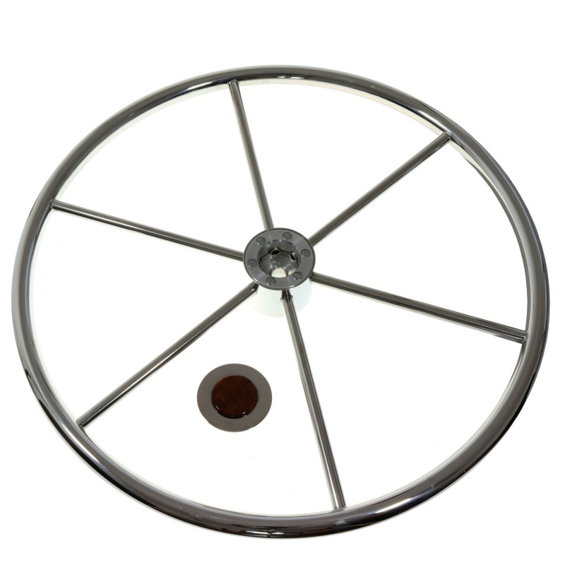Koło sterowe 6-SPOKE stal nierdzewna 100CM — zdjęcie 2