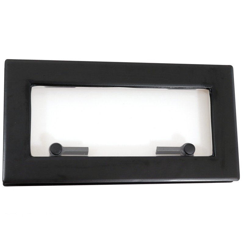 OKNO FLUSH MITRE ROZMIAR 1 - OTWIERANE - CZARNE - PRZEZROCZYSTA SZYBA - 190MMx366MM — zdjęcie 4