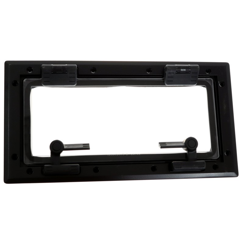 OKNO FLUSH MITRE ROZMIAR 1 - OTWIERANE - CZARNE - PRZEZROCZYSTA SZYBA - 190MMx366MM — zdjęcie 5