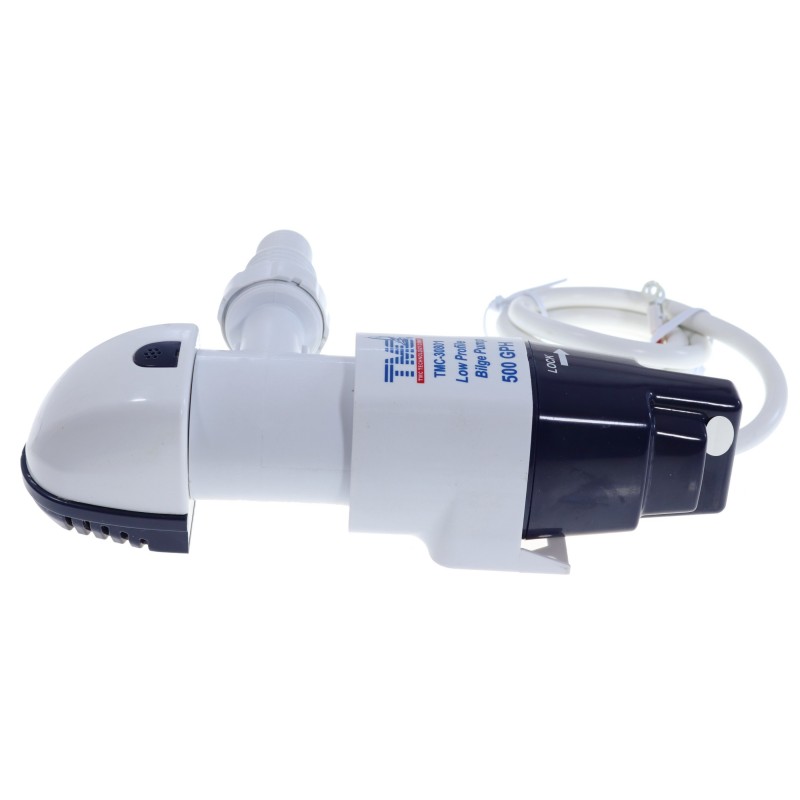 Pompa zęzowa 12V 500GPH D20/25MM low profile 32L/MIN automat — zdjęcie 2