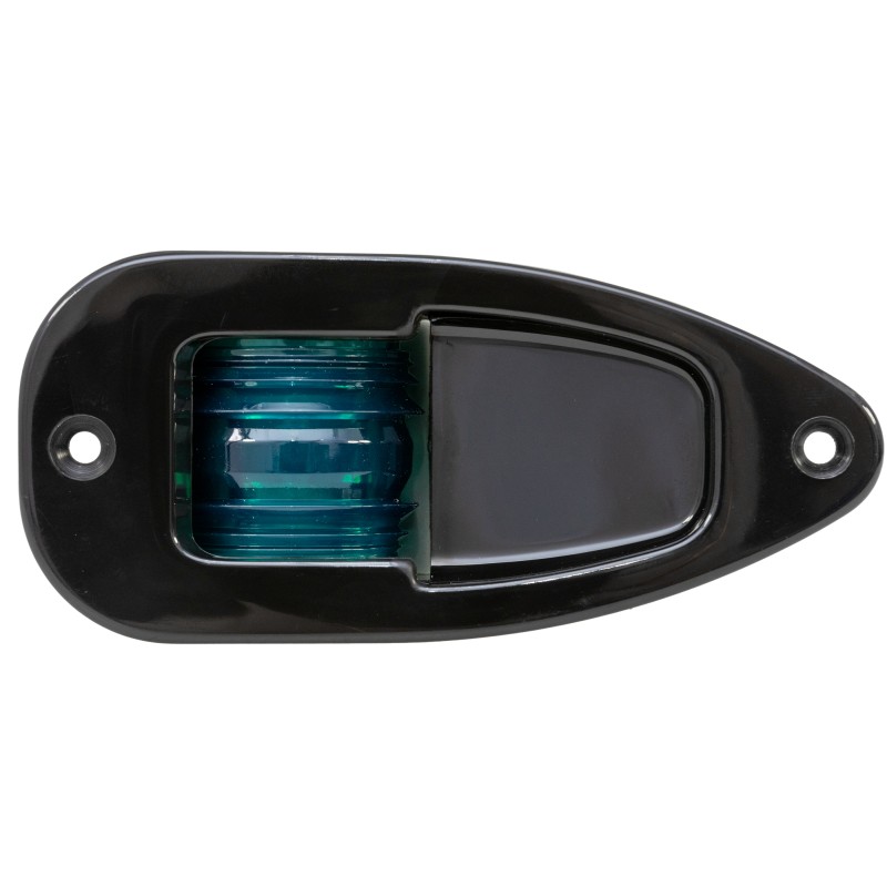 LAMPA NAWIGACYJNA BURTOWA ZIELONA DO 12m - 12V EYE OBUDOWA CZARNA — zdjęcie 2