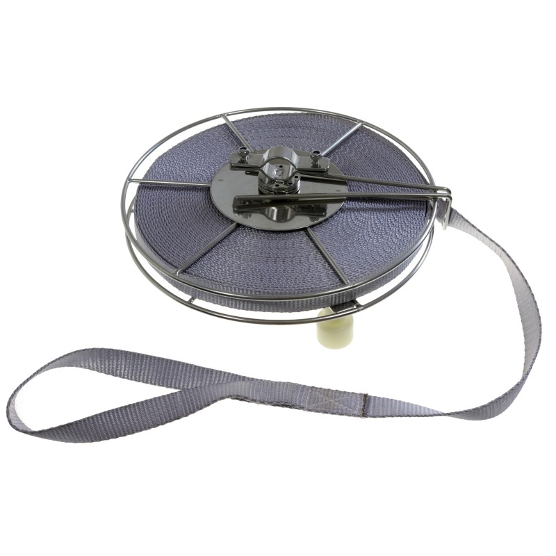 Rolka ze stali nierdzewnej z taśmą 30MTR and clamp D28/30 MM (NZ) — zdjęcie 2