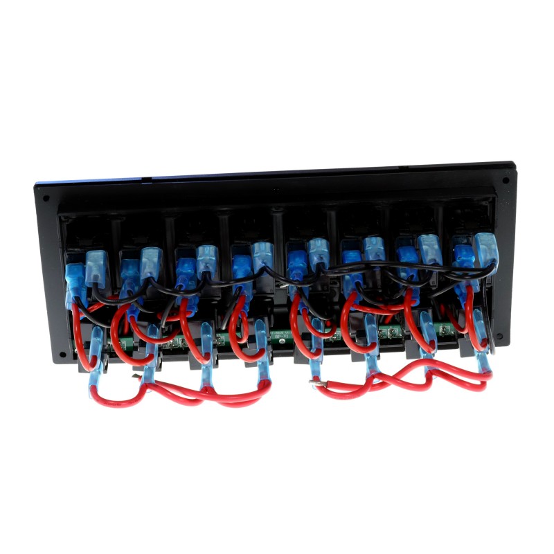 Panel elektryczny wodoszczelny IP68, 12/24V, 8 rocker switch LED — zdjęcie 3