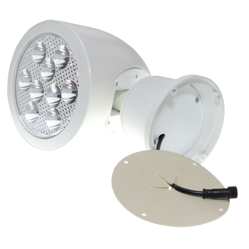 REFLEKTOR SZPERACZ LED - 10-30V - 9x5W - IP67 - BIAŁY - Z PILOTEM BEZPRZEWODOWYM — zdjęcie 4