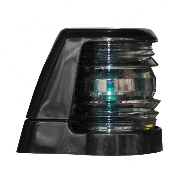 LAMPA NAWIGACYJNA DZIOBOWA DWUSEKTOROWA DO 12m - 12V FAROS OBUDOWA CZARNA (W) — zdjęcie 3