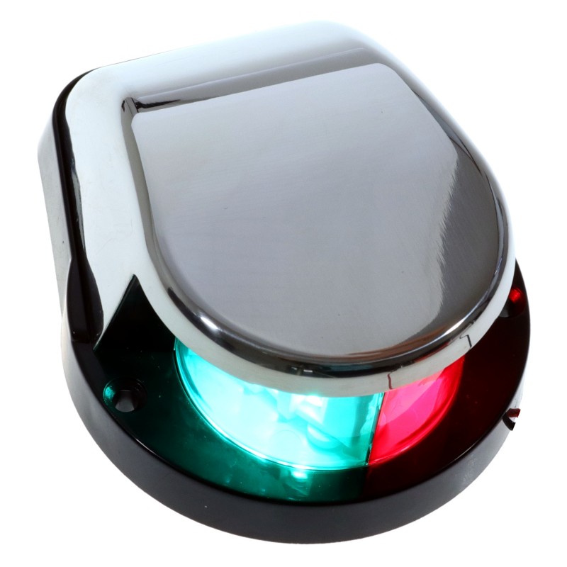 Lampa nawigacyjna dziobowa dwusektorowa LED - 12/24V obudowa stal nierdzewna — zdjęcie 5