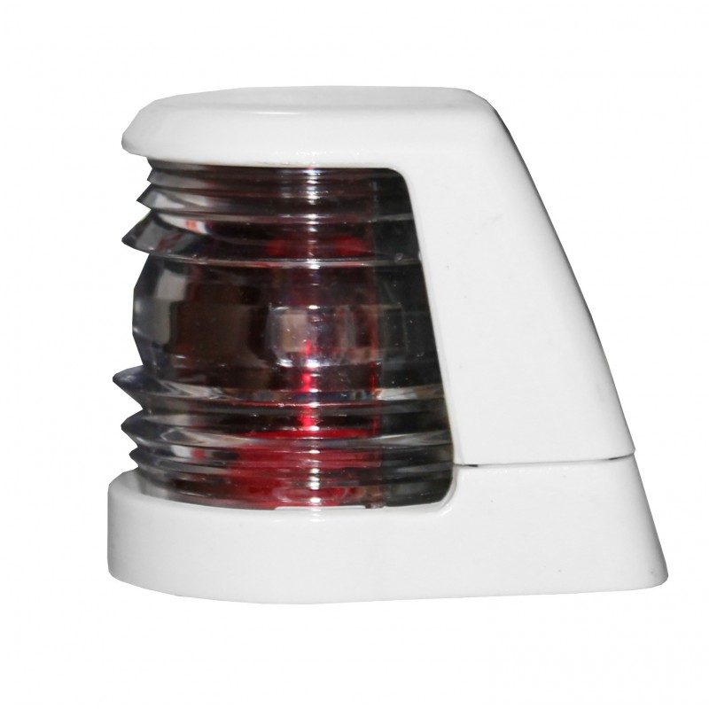 LAMPA NAWIGACYJNA DZIOBOWA DWUSEKTOROWA DO 12m - 12V FAROS OBUDOWA BIAŁA (X) — zdjęcie 2