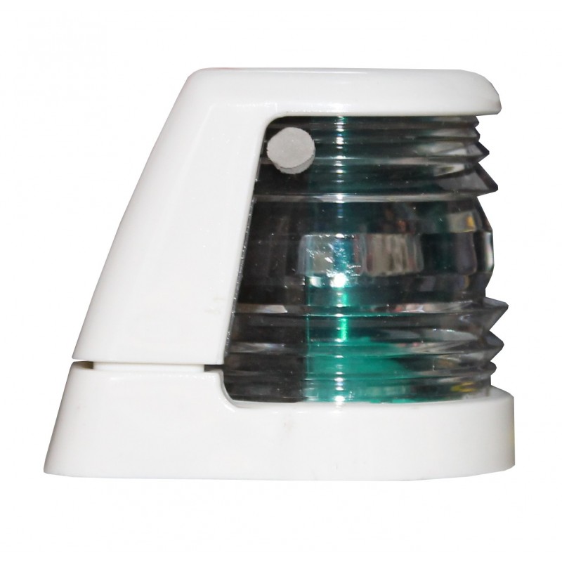 LAMPA NAWIGACYJNA DZIOBOWA DWUSEKTOROWA DO 12m - 12V FAROS OBUDOWA BIAŁA (X) — zdjęcie 3