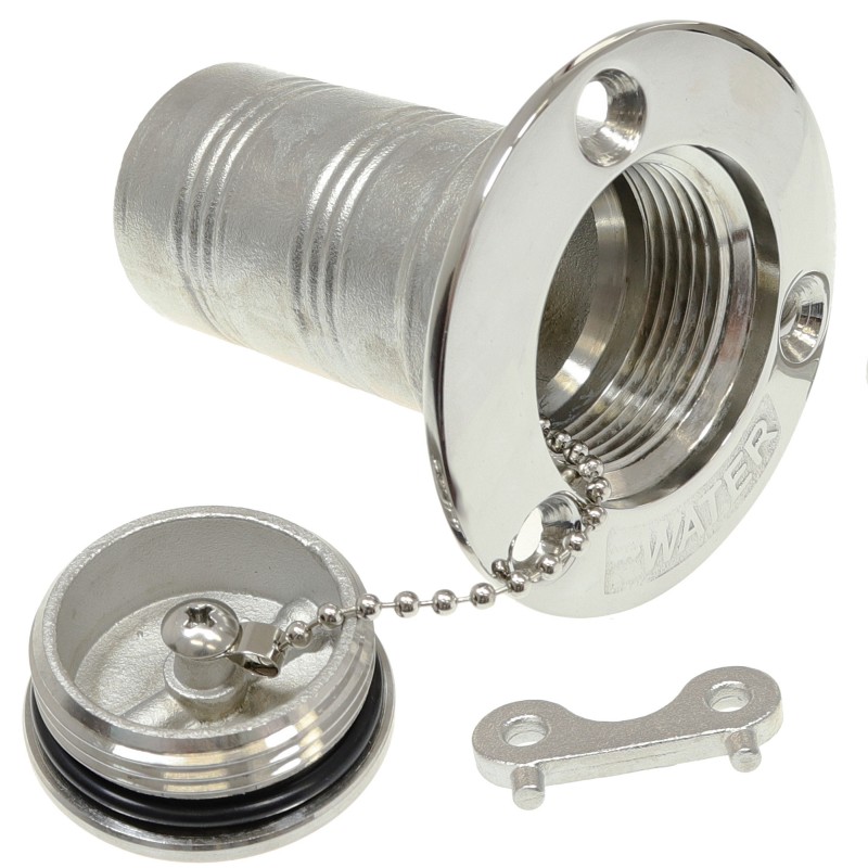 Wlew water, klucz, stal nierdzewna D38MM — zdjęcie 2