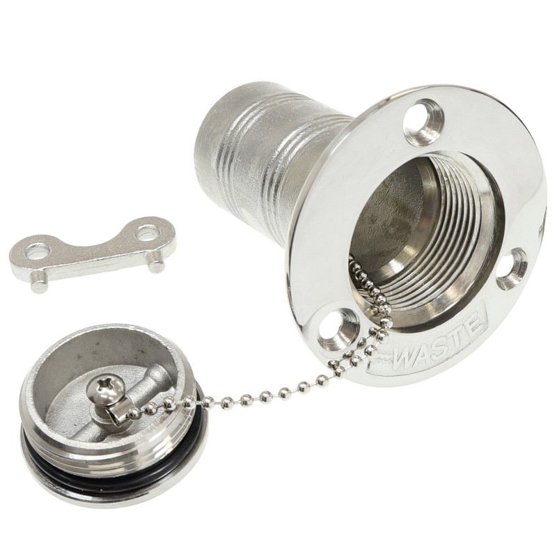 Wlew waste, klucz, stal nierdzewna D38MM — zdjęcie 2