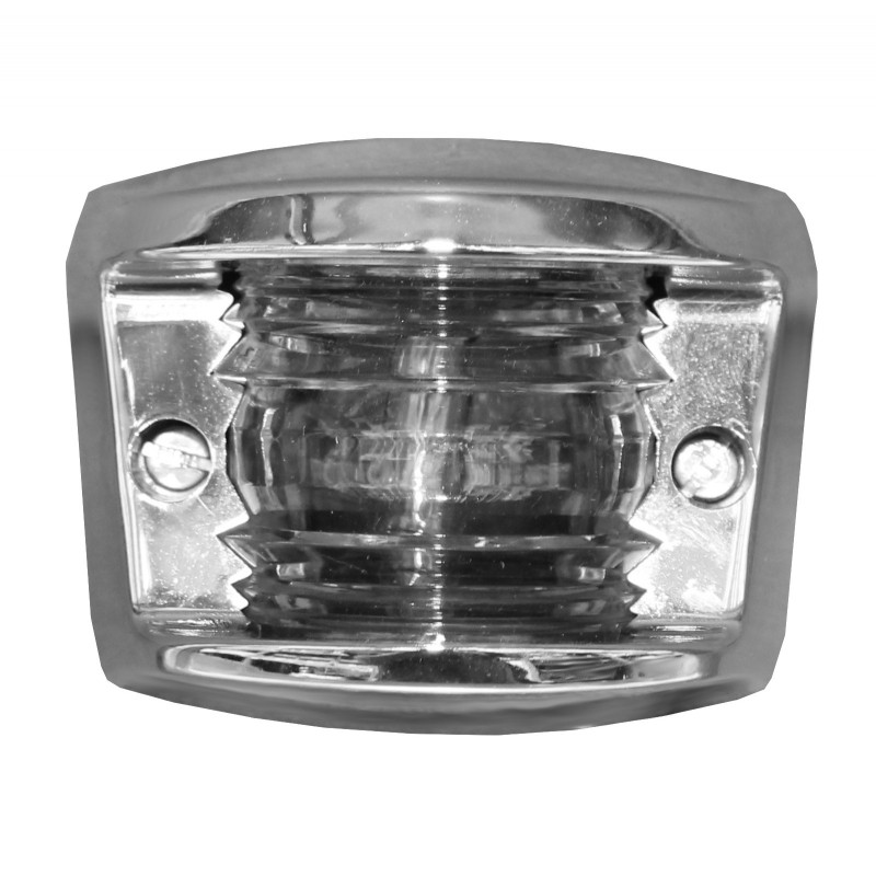 LAMPA NAWIGACYJNA RUFOWA DO 12m - 12V FAROS OBUDOWA CHROMOWANA