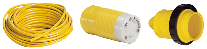 Kabel z wtyczką Marinco 30 A 10 m