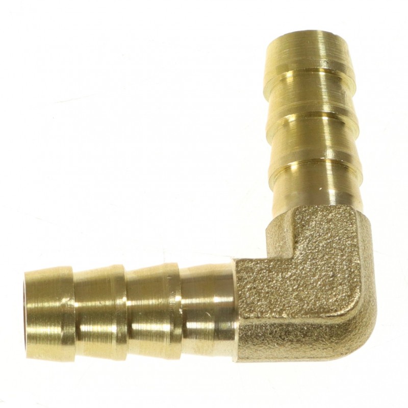 Łącznik węża kolankowy brass, 12MM