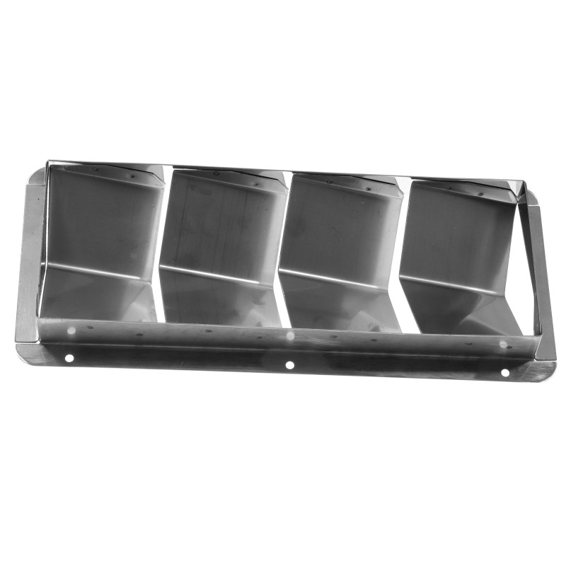 KRATKA WENTYLACYJNA 254x111 S/S A2, 4 VENT — zdjęcie 2