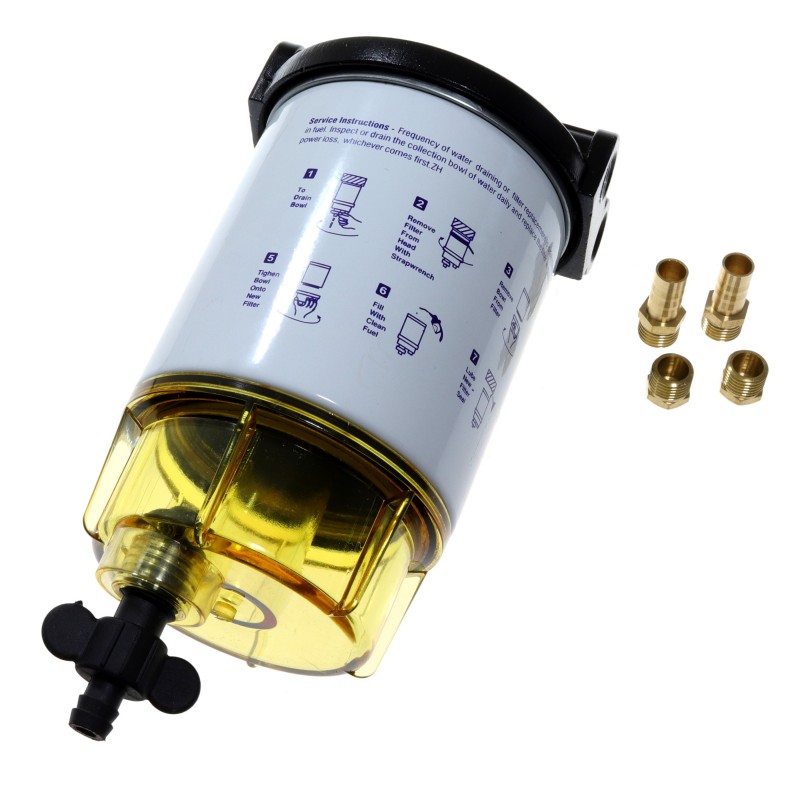 Filtr paliwa separator do silników benzynowych (quicksilver C-35-60494-1) — zdjęcie 2