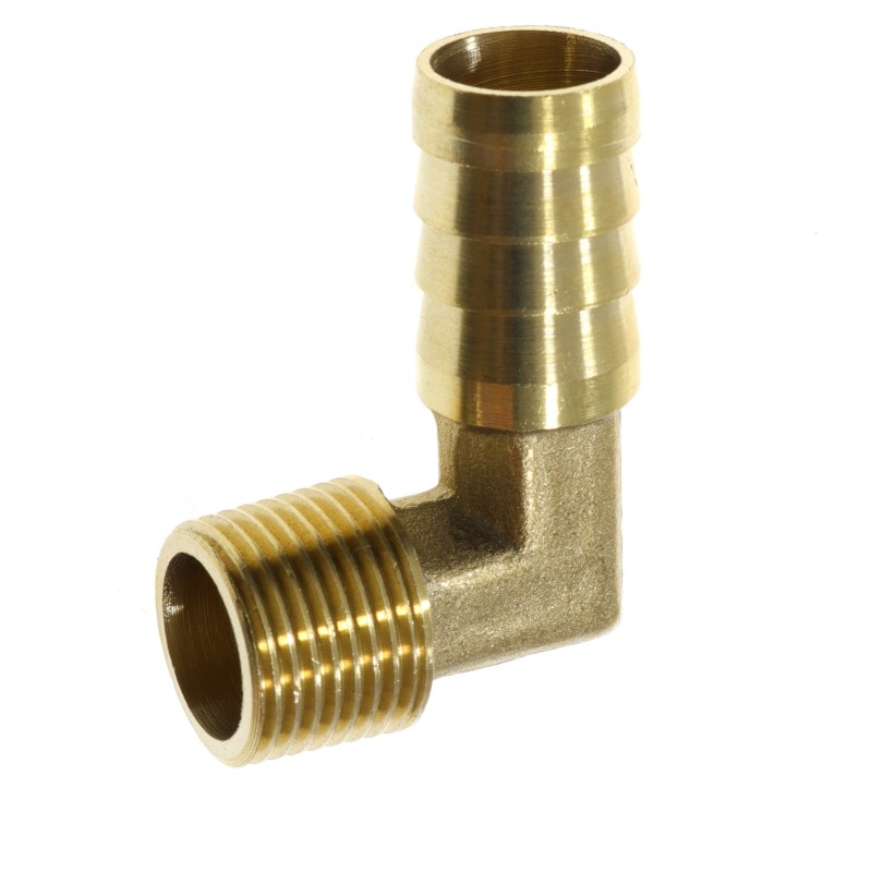 Króciec kolankowy brass 90 M 3/8" X 14MM