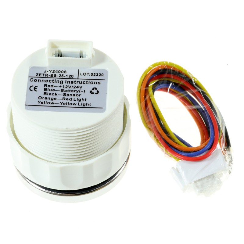 Zegar temperatury wody cyfrowy, D52MM, czarny, seria V, bezel SS — zdjęcie 2