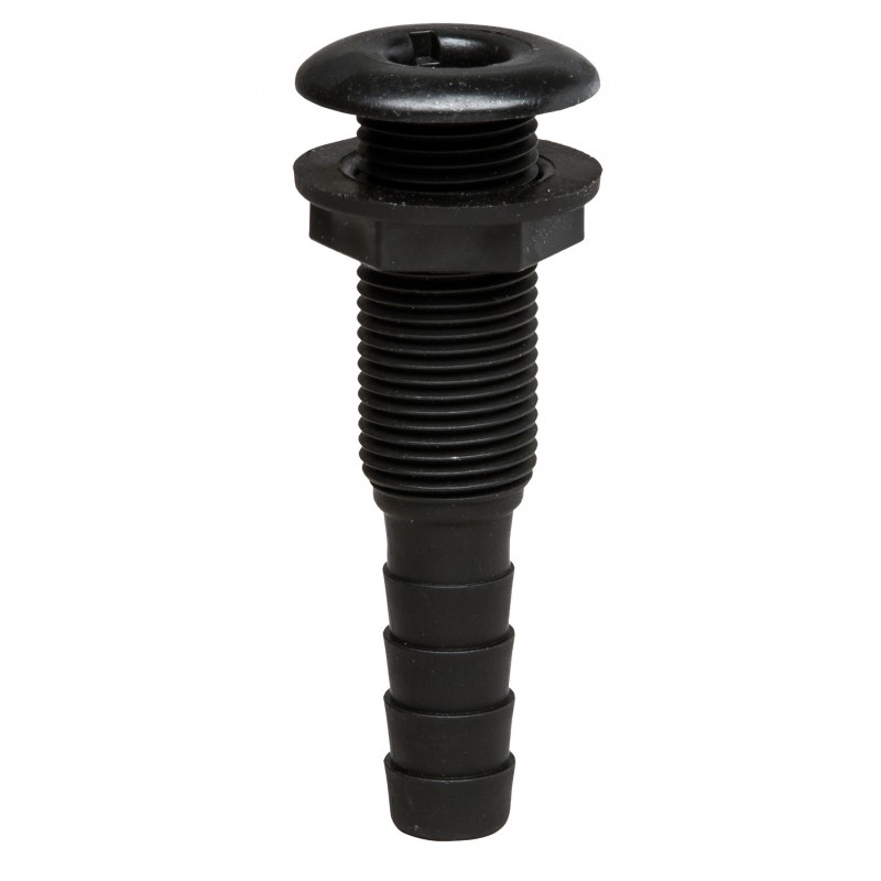 PRZEJŚCIE BURTOWE L94MM, TWORZYWO, CZARNE, GWINT 1 1/2" KRÓCIEC 38MM