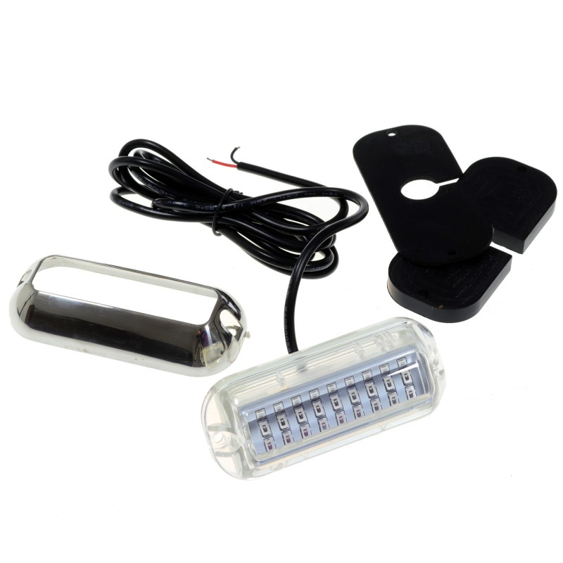 Lampka podwodna 27 LED 3,6W, 74 LM, 10-30V, IP68, 95,5 MM, kolor niebieski — zdjęcie 2