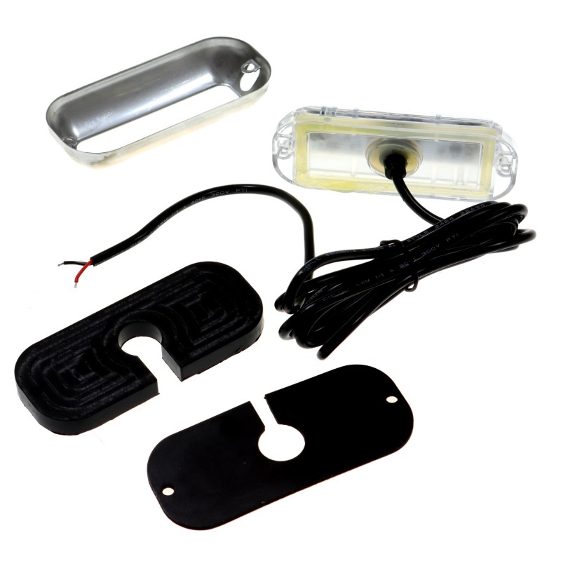 Lampka podwodna 24 LED 4,8W, 343 LM, 10-30V, IP68, 95,5 MM, kolor biały i niebieski — zdjęcie 3
