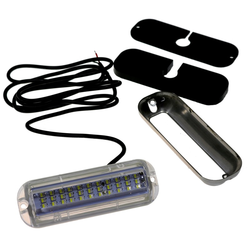 Lampka podwodna 39 LED 5,2W, 10-30V, IP68, 120 MM, kolor biały i niebieski — zdjęcie 4