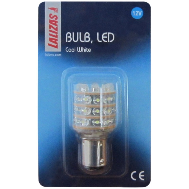ŻARÓWKA LED 12V, BAY15D, COOL WHILE