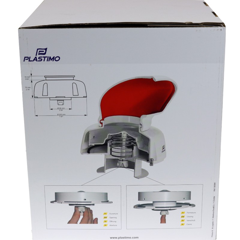 Wentylator pokładowy cool'n dry dorade box blue H160 D75 — zdjęcie 5
