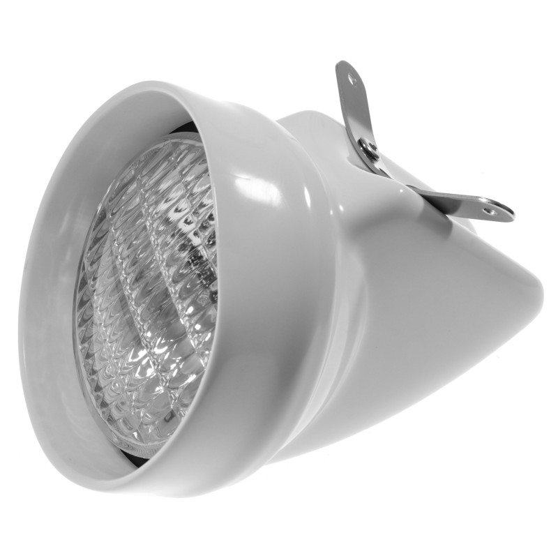 Lampa pokładowa na maszt, obudowa biała, D 100 MM 12V (NZ) (X) — zdjęcie 2