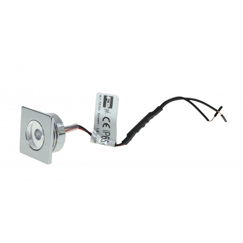 LAMPKA LED RED 10/30V 30x30mm CHB IP65 — zdjęcie 2