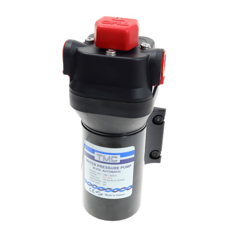 Pompa wody ciśnieniowa 24V 16.3L/MIN 40 psi + zestaw do mycia pokładu — zdjęcie 5