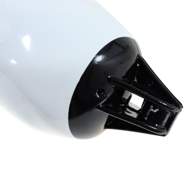 Odbijacz plastimo - 21X64CM - biały, czarny top, wzmocniony — zdjęcie 2