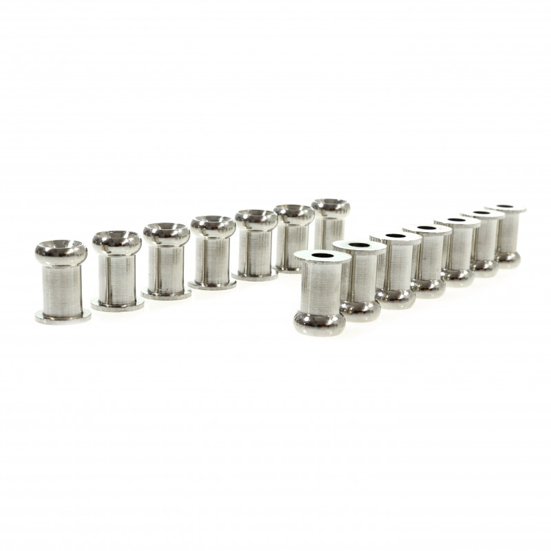 Grzybek do plandeki, 10MM, mosiądz chromowany — zdjęcie 2