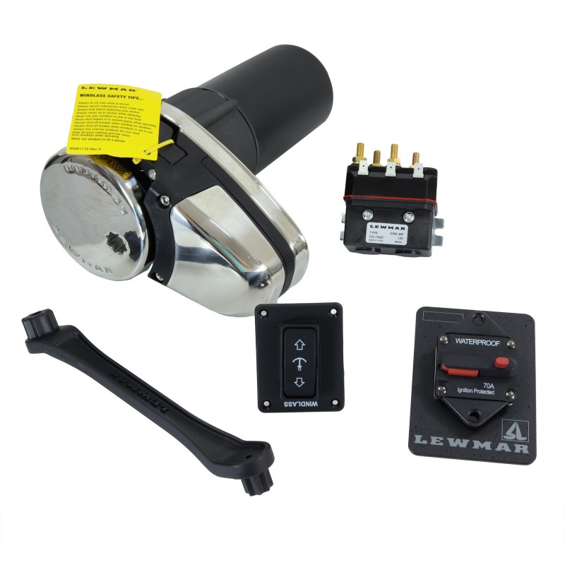 Winda kotwiczna lewmar VX1L, 12V, 800W, łańcuch 6/7MM, IP67, komplet — zdjęcie 2