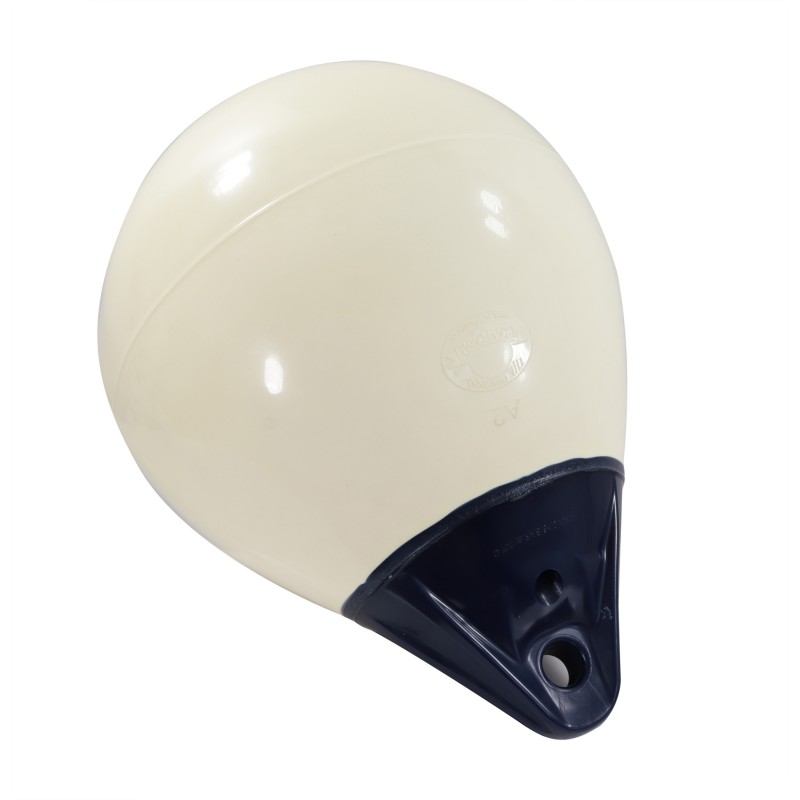 ODBIJACZ POLYFORM A2, KULISTY D39 cm, BIAŁO-GRANATOWY — zdjęcie 2