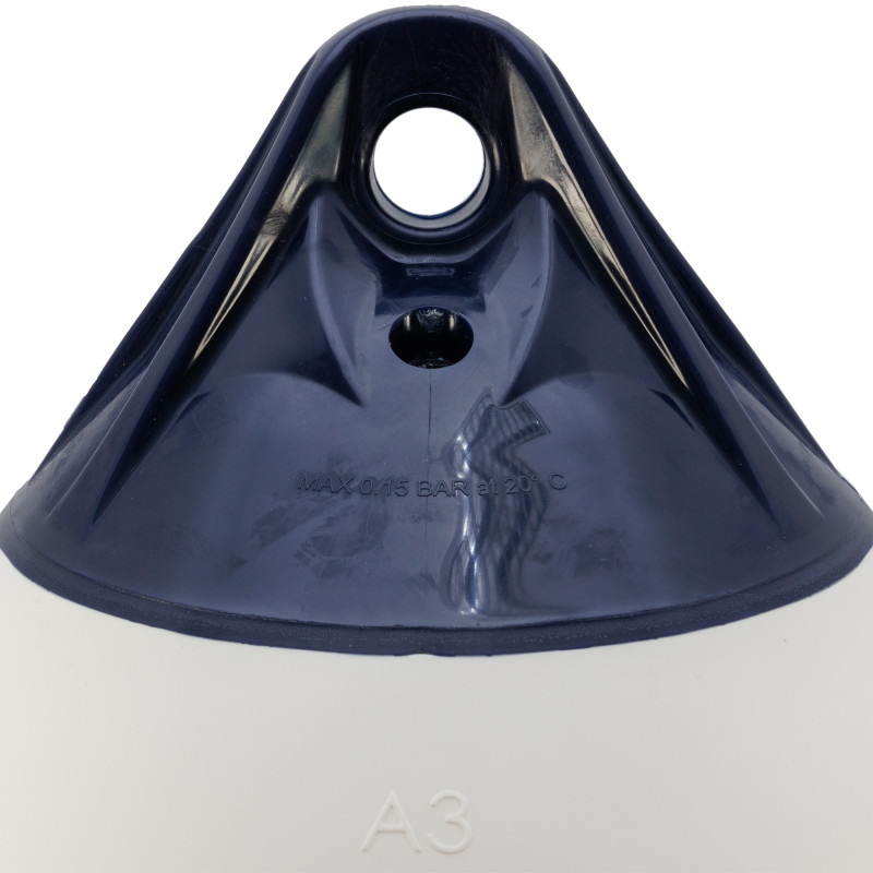 ODBIJACZ POLYFORM A3, KULISTY D46 cm, BIAŁO-GRANATOWY — zdjęcie 2