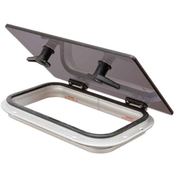 Luk flush GEN.3 20 - F3G - szara szyba - srebrna rama - 417MMX272MM — zdjęcie 2