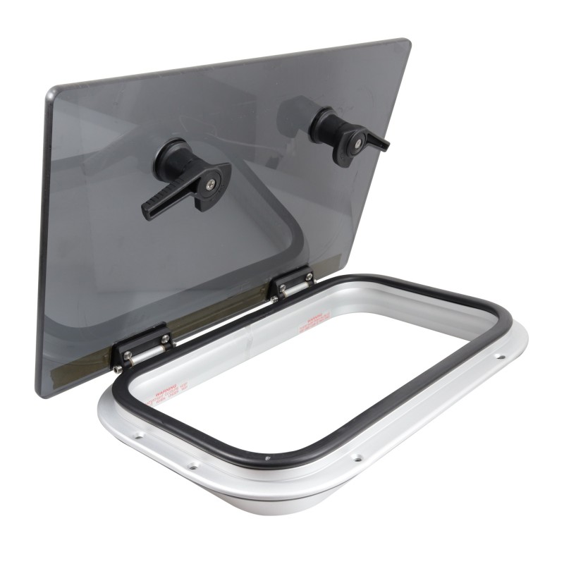 Luk flush GEN.3 20 - F3G - szara szyba - srebrna rama - 417MMX272MM — zdjęcie 3