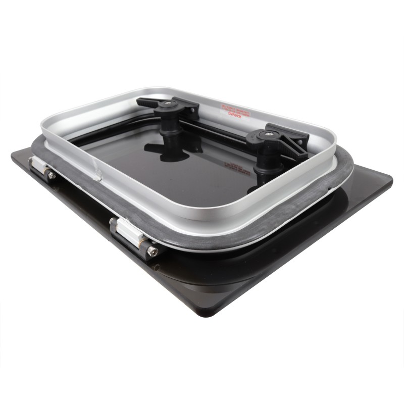 Luk flush GEN.3 20 - F3G - szara szyba - srebrna rama - 417MMX272MM — zdjęcie 4