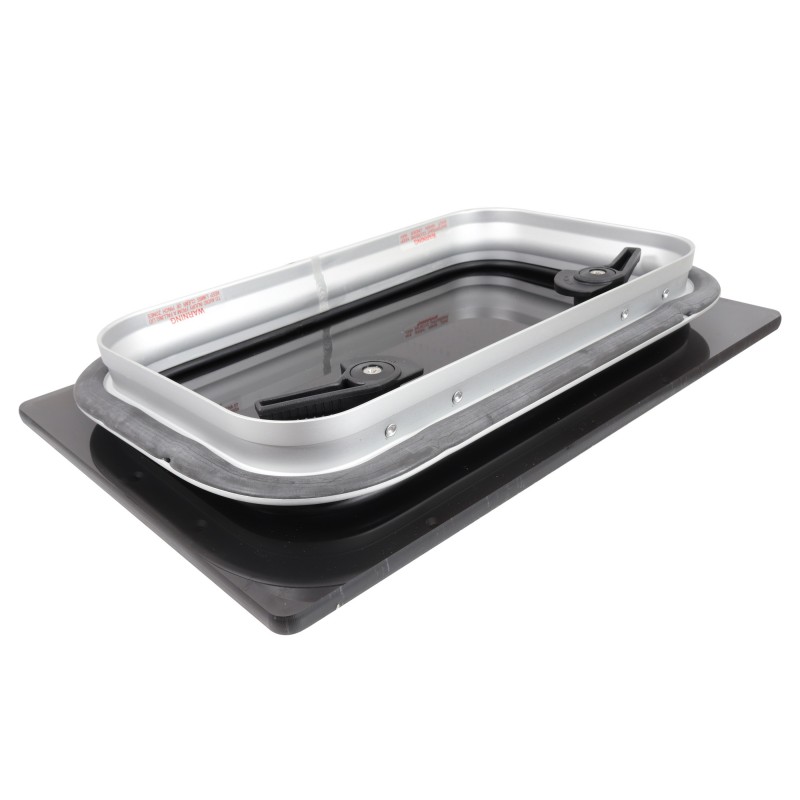 Luk flush GEN.3 20 - F3G - szara szyba - srebrna rama - 417MMX272MM — zdjęcie 6