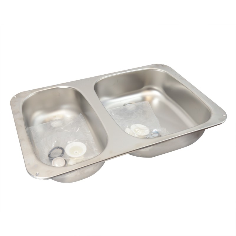 ZLEW DWUKOMOROWY S/S 575x370x100 — zdjęcie 4