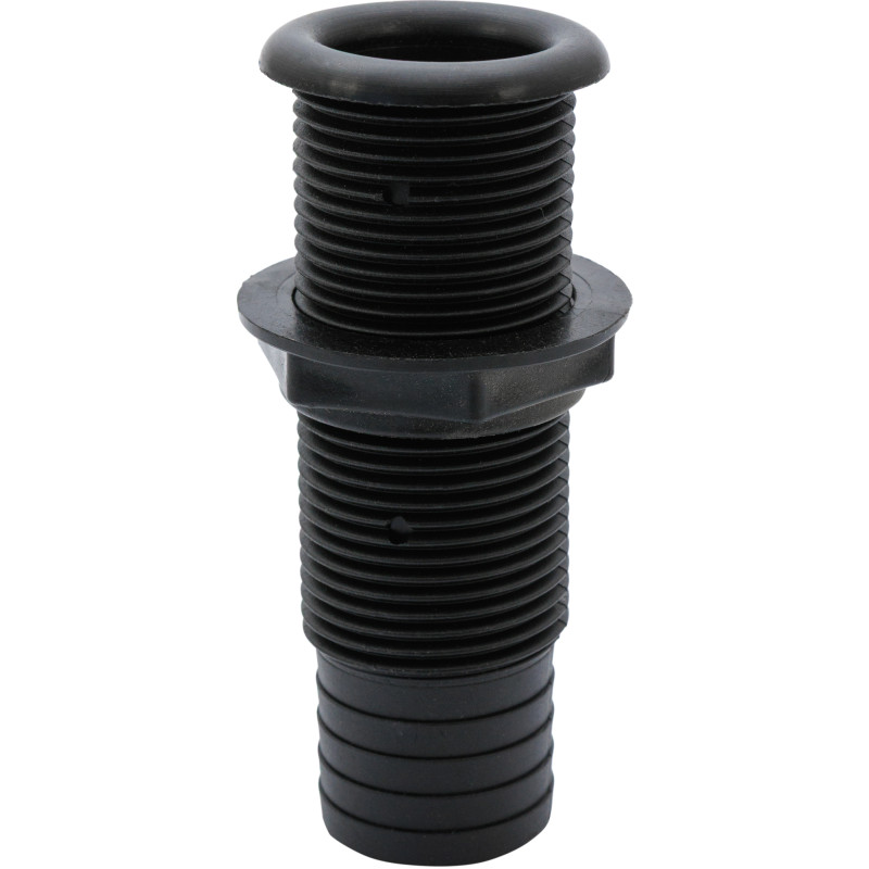 PRZEJŚCIE BURTOWE L100MM, TWORZYWO, CZARNE, GWINT 1 1/4" KRÓCIEC 30MM